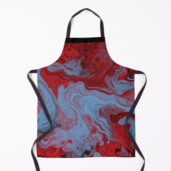 Item preview, Psychedelic original artwork in Daphne Blue & Fiesta Red designed and sold by Elizabeth-Banks.