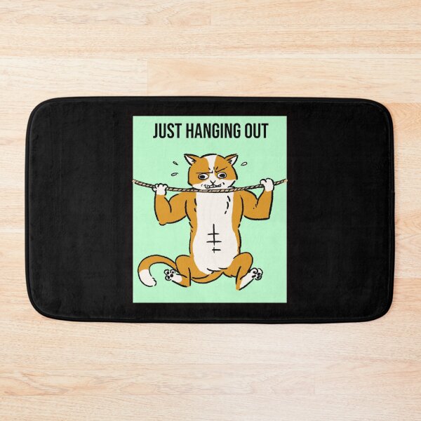Item preview, Just Hanging out Cat doing pull-ups designed and sold by LargeShop.