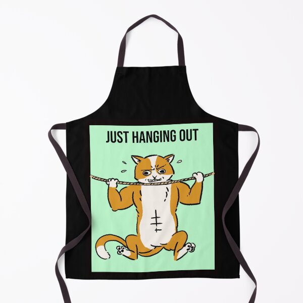 Item preview, Just Hanging out Cat doing pull-ups designed and sold by LargeShop.