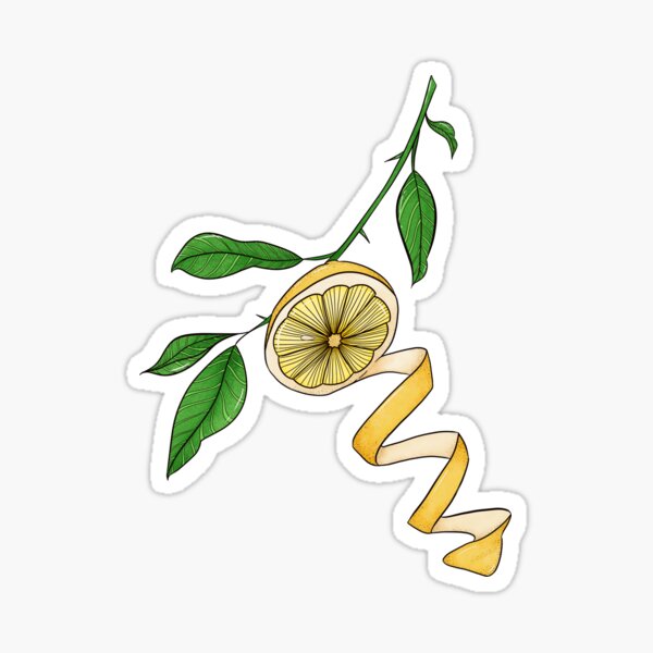 Lemon Stem Sticker