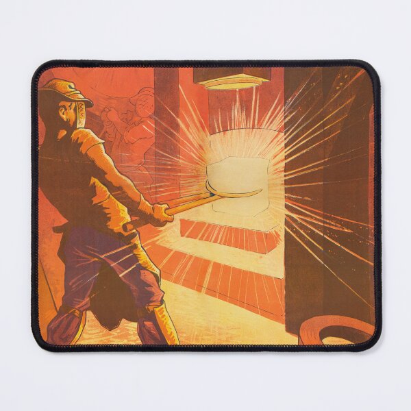 Item preview, EXPOSITION DU TRAVAIL FRANCE Vintage Industrial Machinery Exhibition Vintage Poster designed and sold by retroposters.