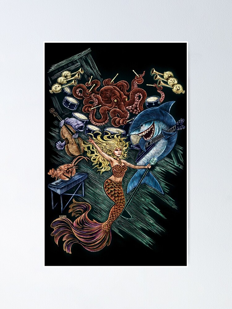 "Ocean Life Napa City Nights 2018" Poster for Sale by Sabeestudio