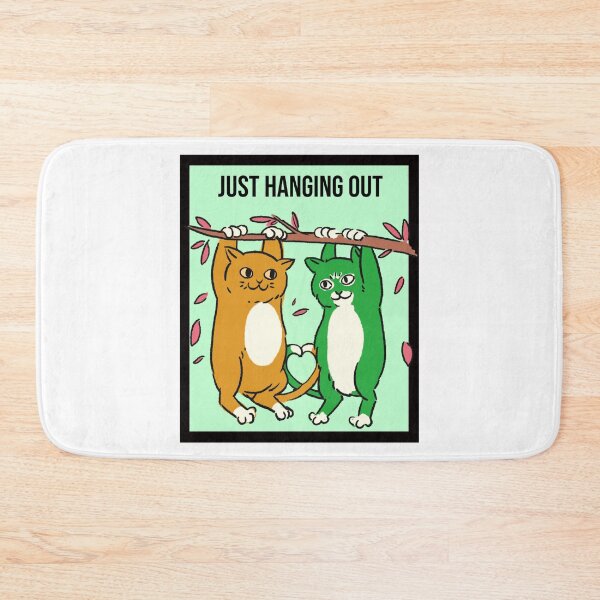 Item preview, Cats doing pull-ups Hanging out with friends designed and sold by LargeShop.