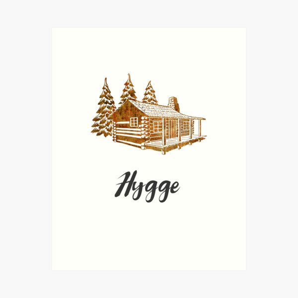 Item preview, Hygge Design of a Cosy Cabin by Woodland Doodles designed and sold by Woodland Doodles.