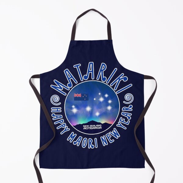 Item preview, Happy Maori New Year. Matariki is winter holiday of New Zealand or Aotearoa. A silhouette of mountains against the background of a nebula and starry pleiades designed and sold by GAleksS.