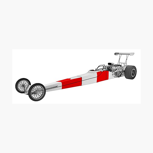 Artikelvorschau, Dragster Rennfahrzeug entworfen und verkauft von MIRO3D.