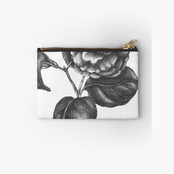 Item preview, No. 2 " The Camellia" Botanical Ballpoint Pen Drawing designed and sold by sckuithe.