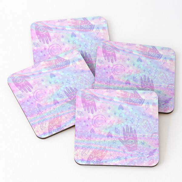 Item preview, pink holographic boho rainbow ethnic pattern designed and sold by Beeroclock.