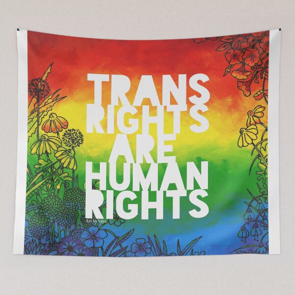 Item preview, Trans Rights Are Human Rights 2022 designed and sold by Art by Veya.
