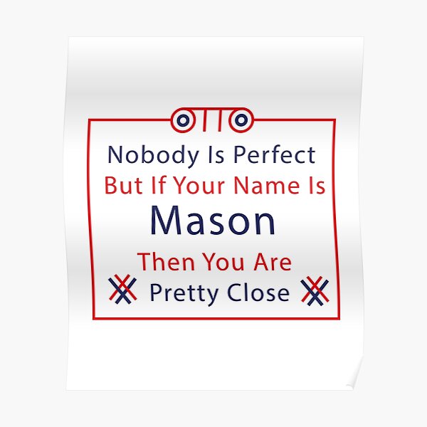 Happy Birthday Mason Posters For Sale Redbubble