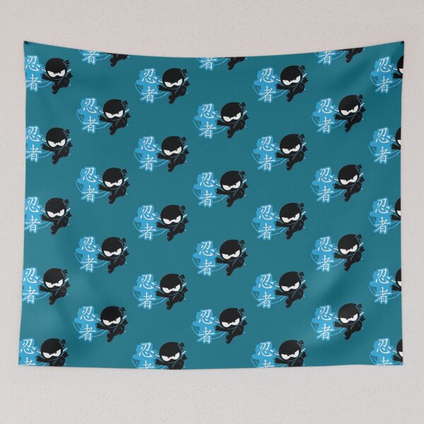 Item preview, Ninja Script Bleu    designed and sold by ShakiraStore.