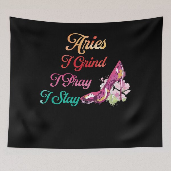 Item preview, Aries Grind Pray Slay designed and sold by hoangtrongkhiem.