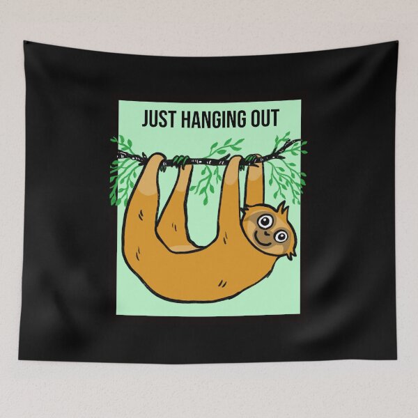 Item preview, No Pain No Gain Sloth doing Pull-ups designed and sold by LargeShop.