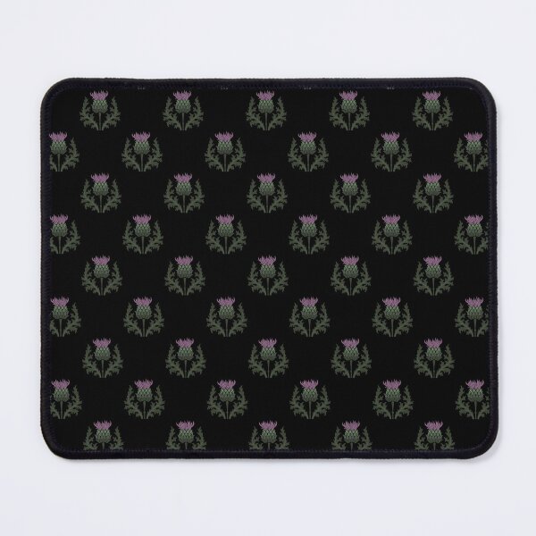 Item preview, Small Scottish Thistle Flower of Scotland on Black designed and sold by podartist.