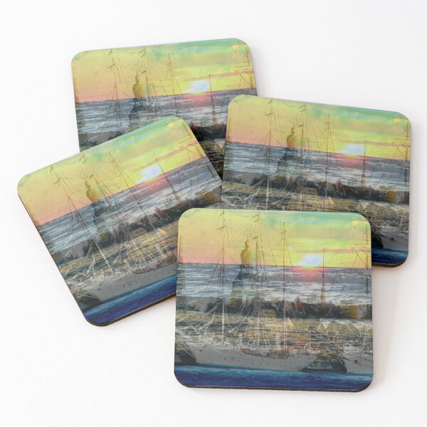 Item preview, Mixed Media: Sunset, seascape and oil painting, photo and painting by Marina Daniluka designed and sold by MariDaniArt.