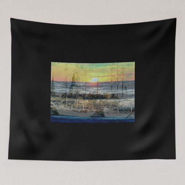Item preview, Mixed Media: Sunset, seascape and oil painting, photo and painting by Marina Daniluka designed and sold by MariDaniArt.