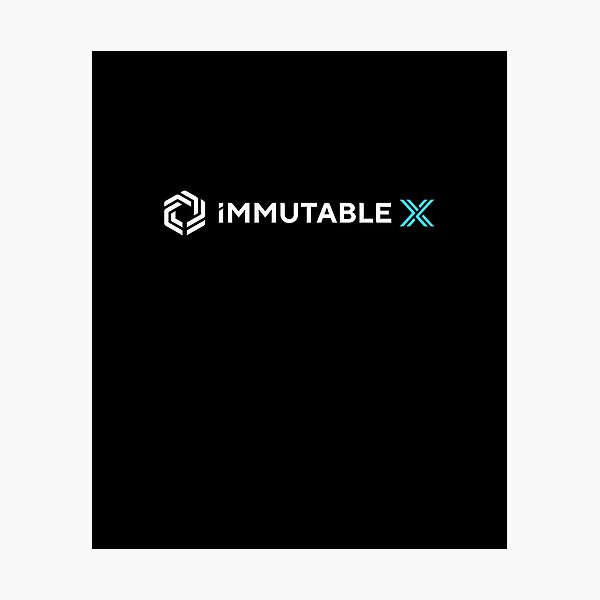 "Immutable X cryptocurrency Immutable X IMX" Photographic Print for