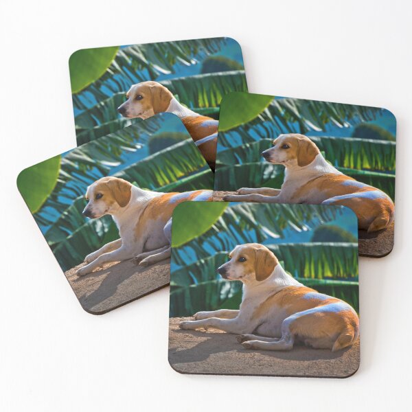 Item preview, Dog Relaxing In Tropical Fenicia designed and sold by alabca.