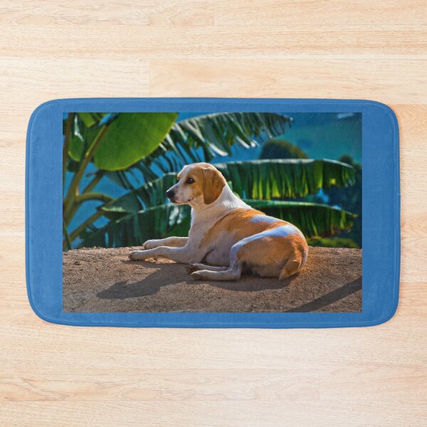 Item preview, Dog Relaxing In Tropical Fenicia designed and sold by alabca.