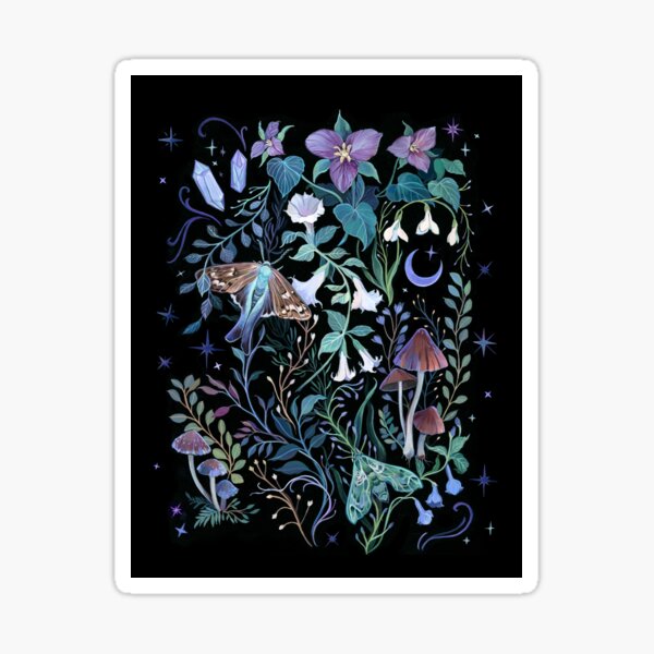 Nachtgarten-Motte Sticker