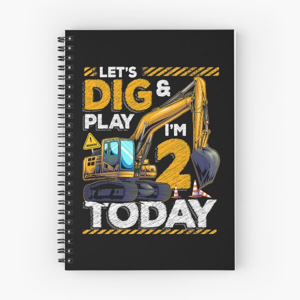 Item preview, Let's Dig And Play I'm 2 Today Birthday Boy 2 Year Old Construction 2nd Birthday Excavator Birthday designed and sold by MalloWilli.