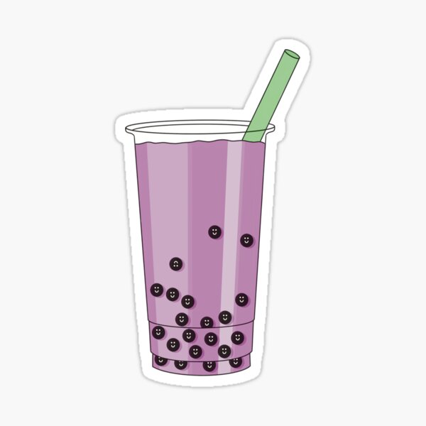 Purple Bubble Tea Sticker By Hayleyhalo Redbubble 5330