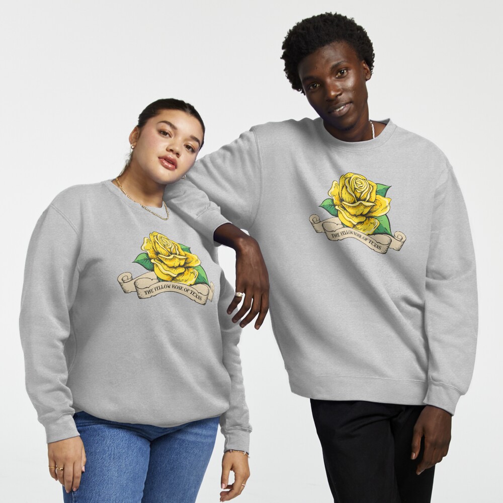 Yellow rose sweatshirt store
