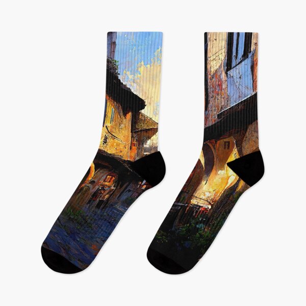 Item preview, Walking through a medieval Italian village designed and sold by AM FineArtPrints.