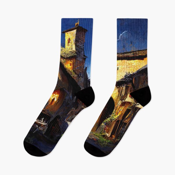 Item preview, Walking through a medieval Italian village designed and sold by AM FineArtPrints.