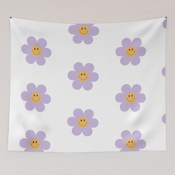 Item preview, Purple Flower Smiley  designed and sold by Beebie888.