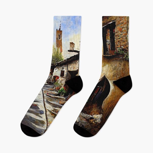 Item preview, Walking through a medieval Italian village designed and sold by AM FineArtPrints.