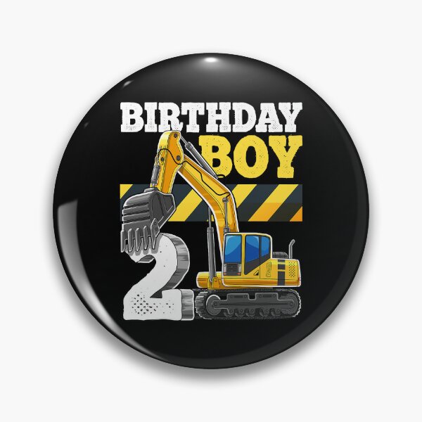 Item preview, Birthday Boy 2nd Birthday Excavator Construction Vehicle designed and sold by MalloWilli.