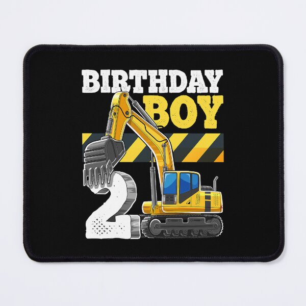 Item preview, Birthday Boy 2nd Birthday Excavator Construction Vehicle designed and sold by MalloWilli.