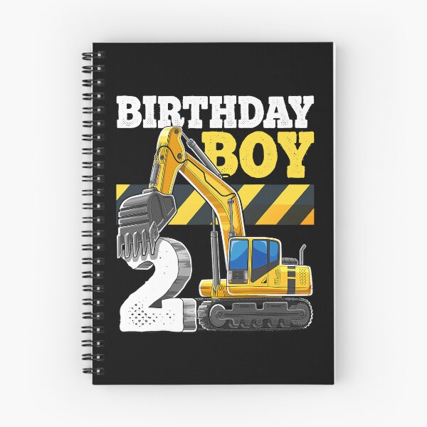 Item preview, Birthday Boy 2nd Birthday Excavator Construction Vehicle designed and sold by MalloWilli.