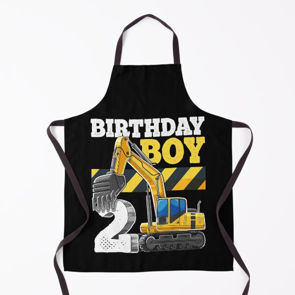 Item preview, Birthday Boy 2nd Birthday Excavator Construction Vehicle designed and sold by MalloWilli.
