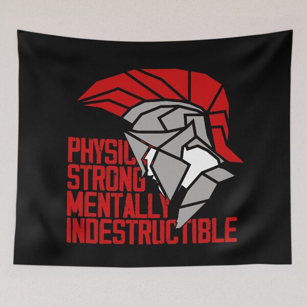 Item preview, Physical, Strong, Mentally, Indestructible, Spartan Leonidas Helmet designed and sold by the Zarock Shop.