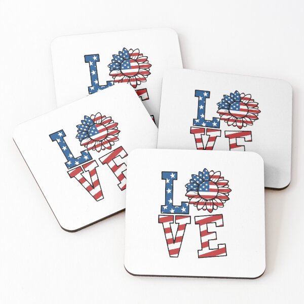 Item preview, 4th of July American Flag Sunflower Love designed and sold by tjred01.
