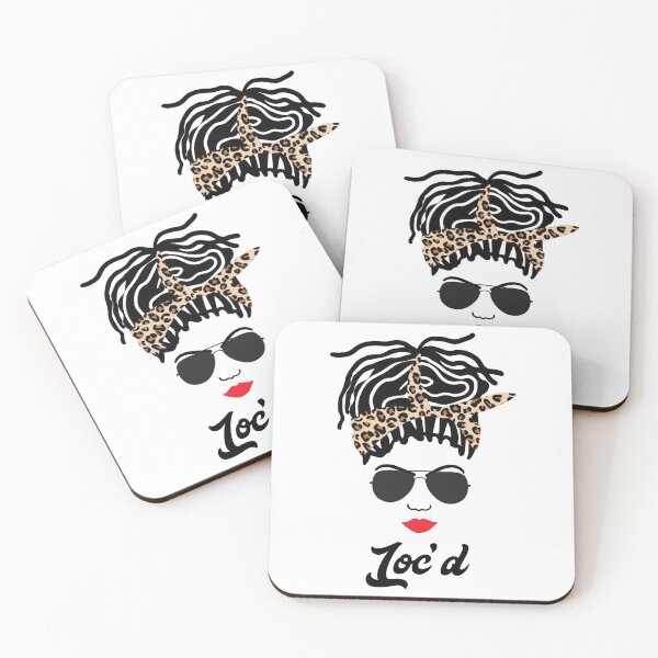 Item preview, Loc'd Black Woman Leopard Bandana Locs designed and sold by blackartmatters.