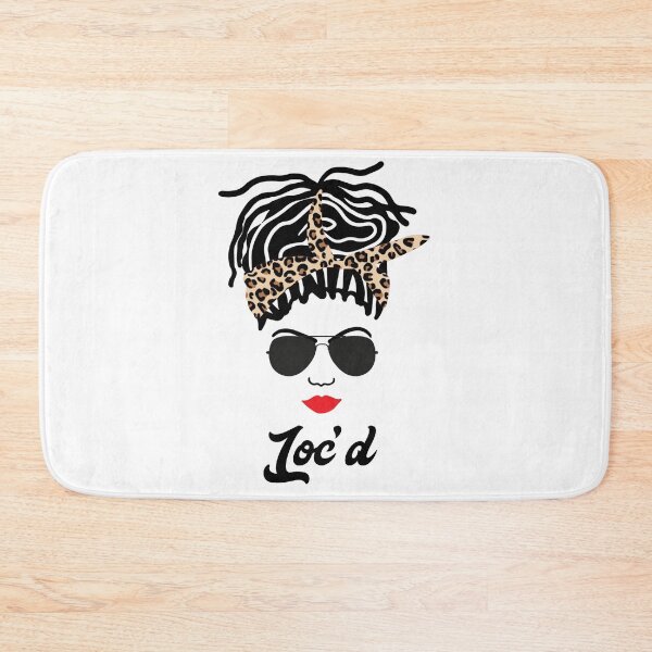 Item preview, Loc'd Black Woman Leopard Bandana Locs designed and sold by blackartmatters.