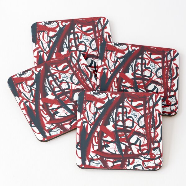 Item preview, Brushstroke Modern Abstract Minimalist Art Painting Scribble Doodle Marker Paint designed and sold by hopecope.