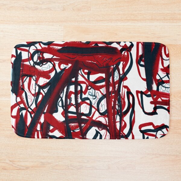 Item preview, Brushstroke Modern Abstract Minimalist Art Painting Scribble Doodle Marker Paint designed and sold by hopecope.