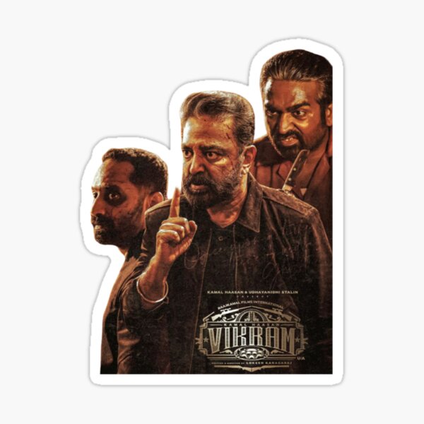 "Vikram (6)" Sticker for Sale by LimbsDisarm Redbubble