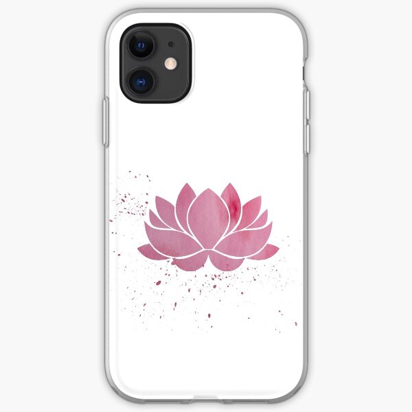 Art Deco Lotus Flowers in Pink & Navy iPhone 11 case Art Deco Lotus Flowers in Pink & Navy iPhone 11 case