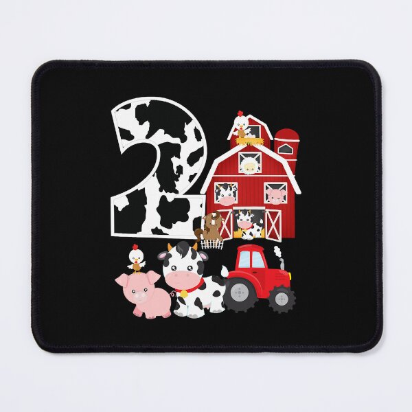 Item preview, Farm Barnyard Theme Pig Cow Horse 2nd Birthday 2 Yrs Old designed and sold by MalloWilli.