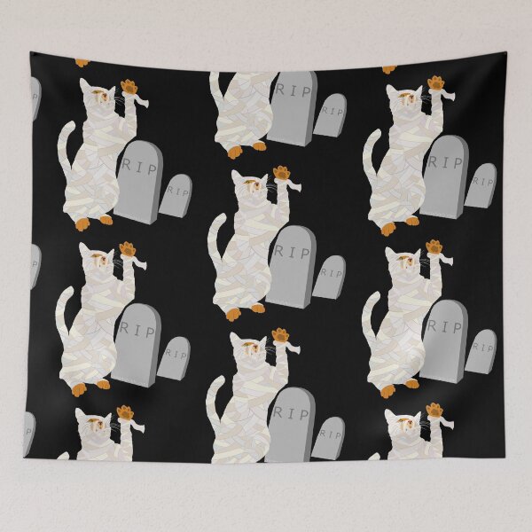 Item preview, Giant Mummy Cat Monster Cute Horror Cartoon designed and sold by theartofvikki.