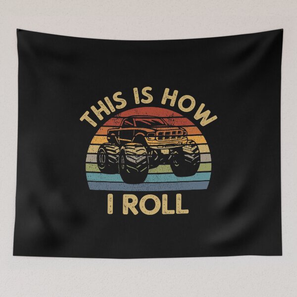 Item preview, Monster Truck Silhouette This Is How I Roll Vintage Retro Style designed and sold by Style4You24.