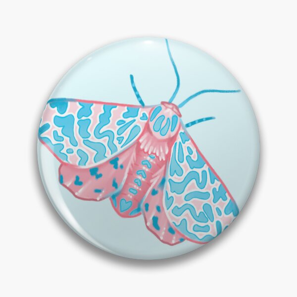 Item preview, Trans Pride Moth Painted Tiger Moth LGBTQ+ designed and sold by luxnovaart.
