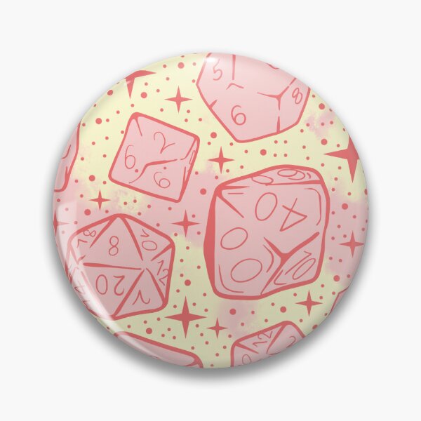 Item preview, Patrón de dados mágicos, rosa Vr. | DnD Dungeons Dragons Tabletop RPG Gamer Gaming Nerd Goblin Fantasy D20 Girly Pastel designed and sold by SugaredTea.