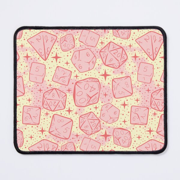 Item preview, Magical Dice Pattern, Pink Vr. | DnD Dungeons Dragons Tabletop RPG Gamer Gaming Nerd Goblin Fantasy D20 Girly Pastel  designed and sold by SugaredTea.
