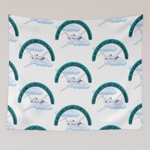 Item preview, The Sky Is Not My Limit Its My Playground designed and sold by maxfunStickers.